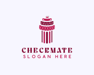 Cherry Cake Column logo design