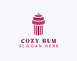 Cherry Cake Column logo design