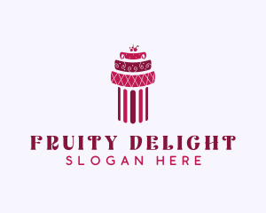 Cherry Cake Column logo design