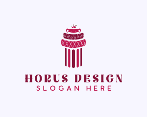 Cherry Cake Column logo design