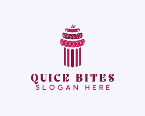 Cherry Cake Column logo design