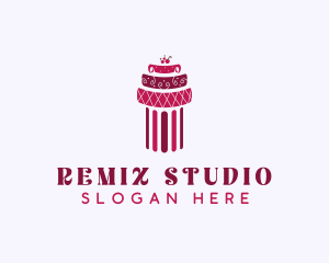 Cherry Cake Column logo design