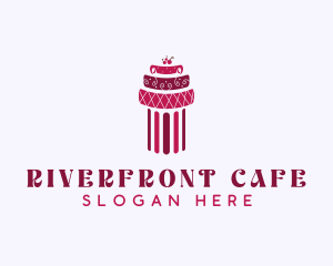 Cherry Cake Column logo design