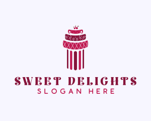 Cherry Cake Column logo design