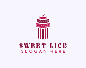 Cherry Cake Column logo design