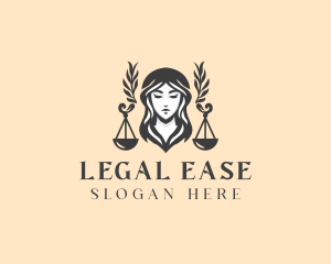 Legal Justice Scales logo design