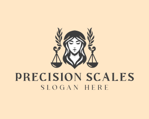 Legal Justice Scales logo design