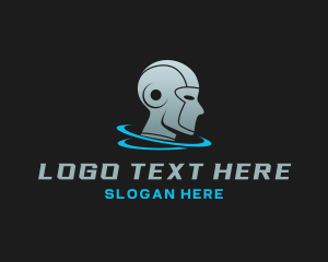 Futuristic - Futuristic Robotic Head logo design