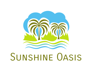 Tropical Oasis Island logo design