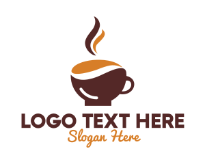 Illustrative - Hot Cup Cafe logo design