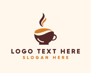 Coffe Cup - Hot Cup Cafe logo design