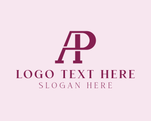 Corporation - Retro Business Company Letter AP logo design