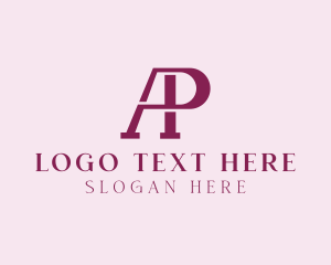 Retro Business Company Letter AP Logo