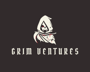 Bloody Grim Reaper logo design