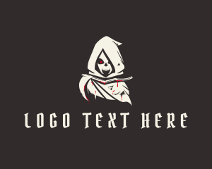 Gamer - Bloody Grim Reaper logo design