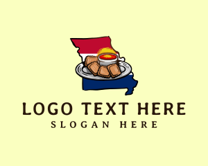 Steamed Crab - Toasted Ravioli Missouri logo design