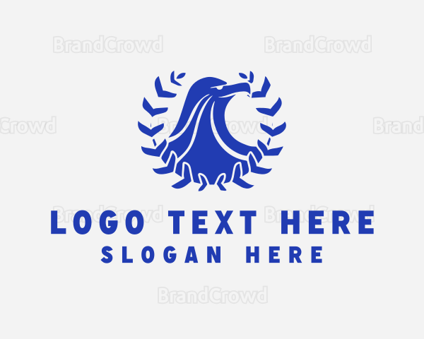 Eagle Bird Wreath Logo