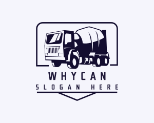 Truck - Cement Mixer Truck logo design