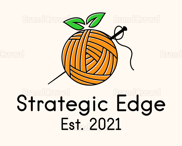 Orange Fruit Crochet Logo