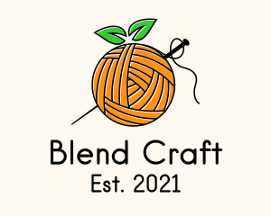 Interweave - Orange Fruit Crochet logo design