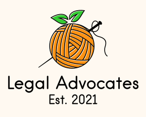 Loom - Orange Fruit Crochet logo design