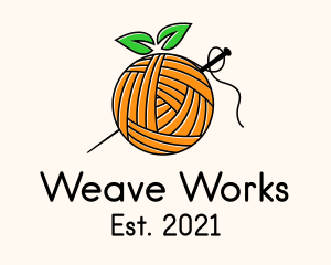 Loom - Orange Fruit Crochet logo design