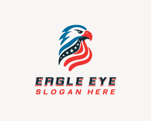 Patriotic Eagle Bird logo design