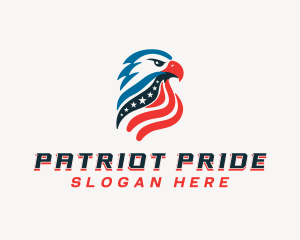 Patriotic Eagle Bird logo design