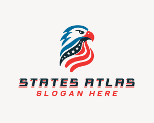 Patriotic Eagle Bird logo design