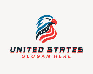 Patriotic Eagle Bird logo design