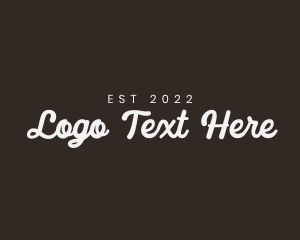 Stationery - Elegant Retro Cursive Company logo design