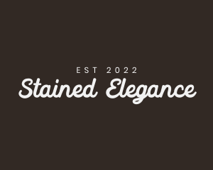 Elegant Retro Cursive Company logo design