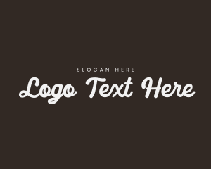 Elegant Retro Cursive Company Logo