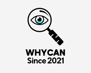 Magnifying Lens - Vision Detective Eye logo design