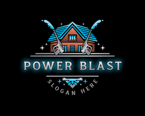 Housekeeping Power Washer  logo design