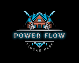 Housekeeping Power Washer  logo design