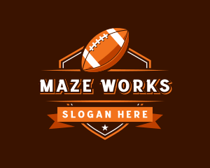 American Football Sports Team logo design