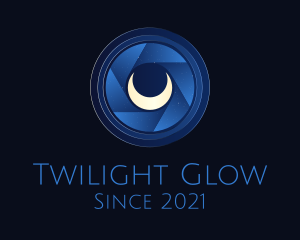 Twilight - Moon Shutter Night Camera logo design