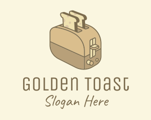 Toast - Brown Bread Toaster logo design