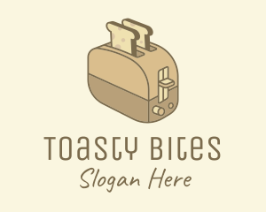 Toaster - Brown Bread Toaster logo design