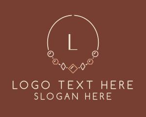 Glam - Necklace Jewelry Letter logo design