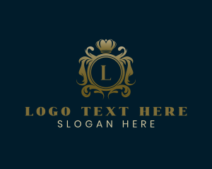 Luxury - Premium Ornate Crown Crest logo design
