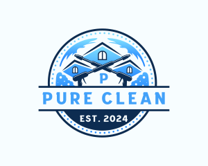 Power Wash Roof Cleaning logo design