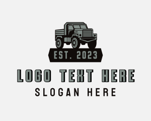 Emblem - Cargo Truck Delivery logo design