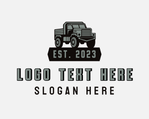 Cargo Truck Delivery Logo