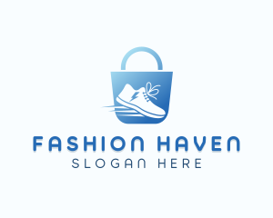 Mall - Sneakers Shoes Shopping logo design