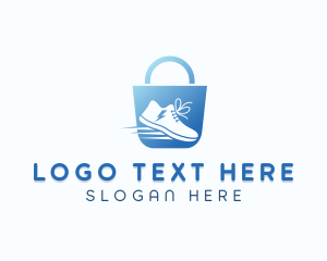 Mall - Sneakers Shoes Shopping logo design