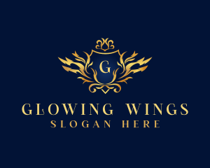 Royalty Wings Ornament logo design