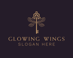 Firefly - Elegant Key Wing logo design