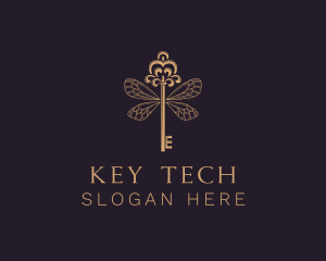 Elegant Key Wing logo design